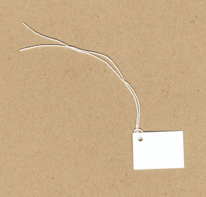 1"x 1-1/2" Blank White Tags