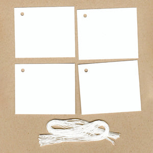 2-1/2"x 3" Blank White Tags