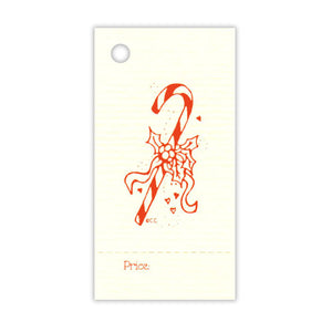 Candy Cane Christmas Tag