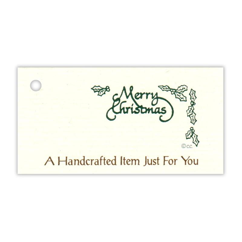 Merry Christmas Handcrafted Item Tag