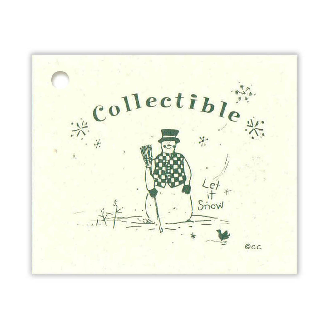 Snowman Tag for Collectibles